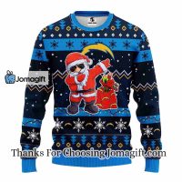 San Diego Chargers Dabbing Santa Claus Christmas Ugly Sweater 3
