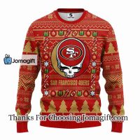 San Francisco 49ers Grateful Dead Ugly Christmas Fleece Sweater 3