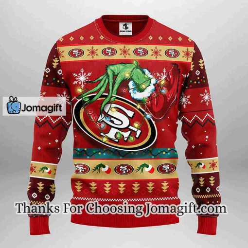 San Francisco 49ers Grinch Christmas Ugly Sweater