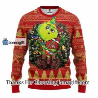 San Francisco 49ers Grinch Hug Christmas Ugly Sweater 3