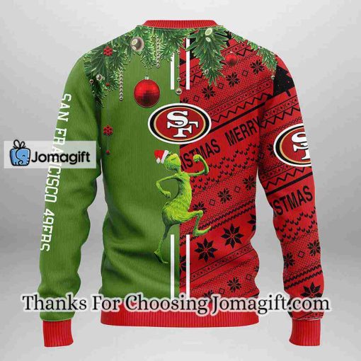 San Francisco 49ers Grinch & Scooby-Doo Christmas Ugly Sweater