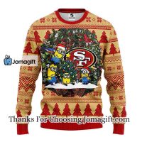 San Francisco 49ers Minion Christmas Ugly Sweater 3