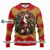 San Francisco 49ers Pub Dog Christmas Ugly Sweater 3
