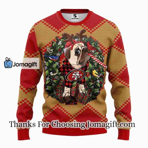 San Francisco 49ers Pub Dog Christmas Ugly Sweater