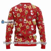 San Francisco 49ers Santa Claus Snowman Christmas Ugly Sweater 2