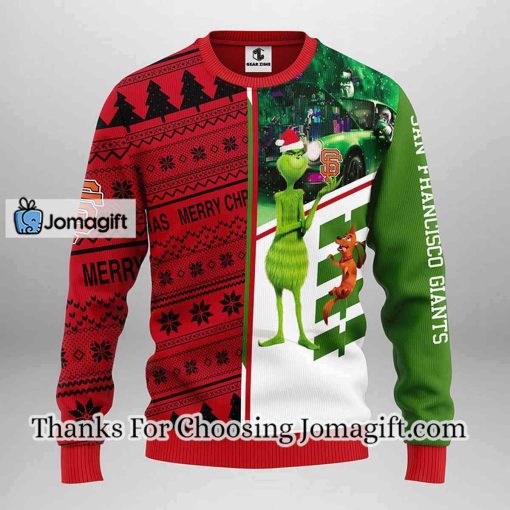 San Francisco Giants Grinch & Scooby-doo Christmas Ugly Sweater