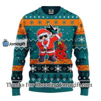 San Jose Sharks Dabbing Santa Claus Christmas Ugly Sweater