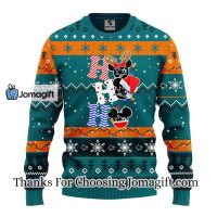 San Jose Sharks Hohoho Mickey Christmas Ugly Sweater 3