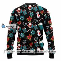 San Jose Sharks Santa Claus Snowman Christmas Ugly Sweater 2