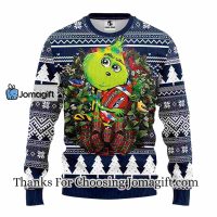 Seattle Seahawks Grinch Hug Christmas Ugly Sweater 3