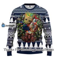 Seattle Seahawks Groot Hug Christmas Ugly Sweater 3