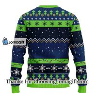 Seattle Seahawks HoHoHo Mickey Christmas Ugly Sweater 2