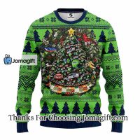 Seattle Seahawks Tree Ball Christmas Ugly Sweater 3