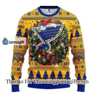 St. Louis Blues Christmas Ugly Sweater 3