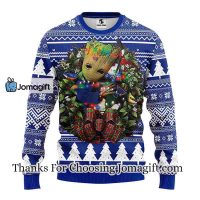 St. Louis Blues Groot Hug Christmas Ugly Sweater 3