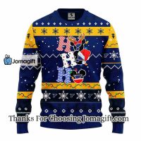 St. Louis Blues Hohoho Mickey Christmas Ugly Sweater 3