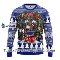 St. Louis Blues Tree Ugly Christmas Fleece Sweater 3