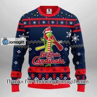 St. Louis Cardinals Funny Grinch Christmas Ugly Sweater