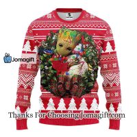 St. Louis Cardinals Groot Hug Christmas Ugly Sweater 3