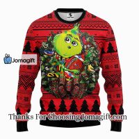 Tampa Bay Buccaneers Grinch Hug Christmas Ugly Sweater 3