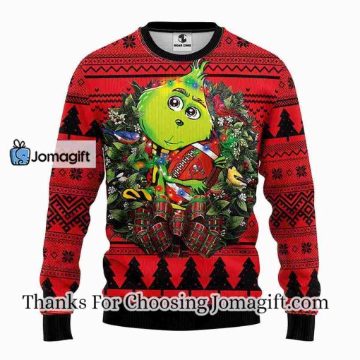 Tampa Bay Buccaneers Grinch Hug Christmas Ugly Sweater