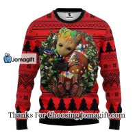 Tampa Bay Buccaneers Groot Hug Christmas Ugly Sweater 3