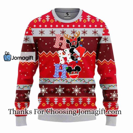 Tampa Bay Buccaneers HoHoHo Mickey Christmas Ugly Sweater