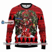 Tampa Bay Buccaneers Tree Ugly Christmas Fleece Sweater