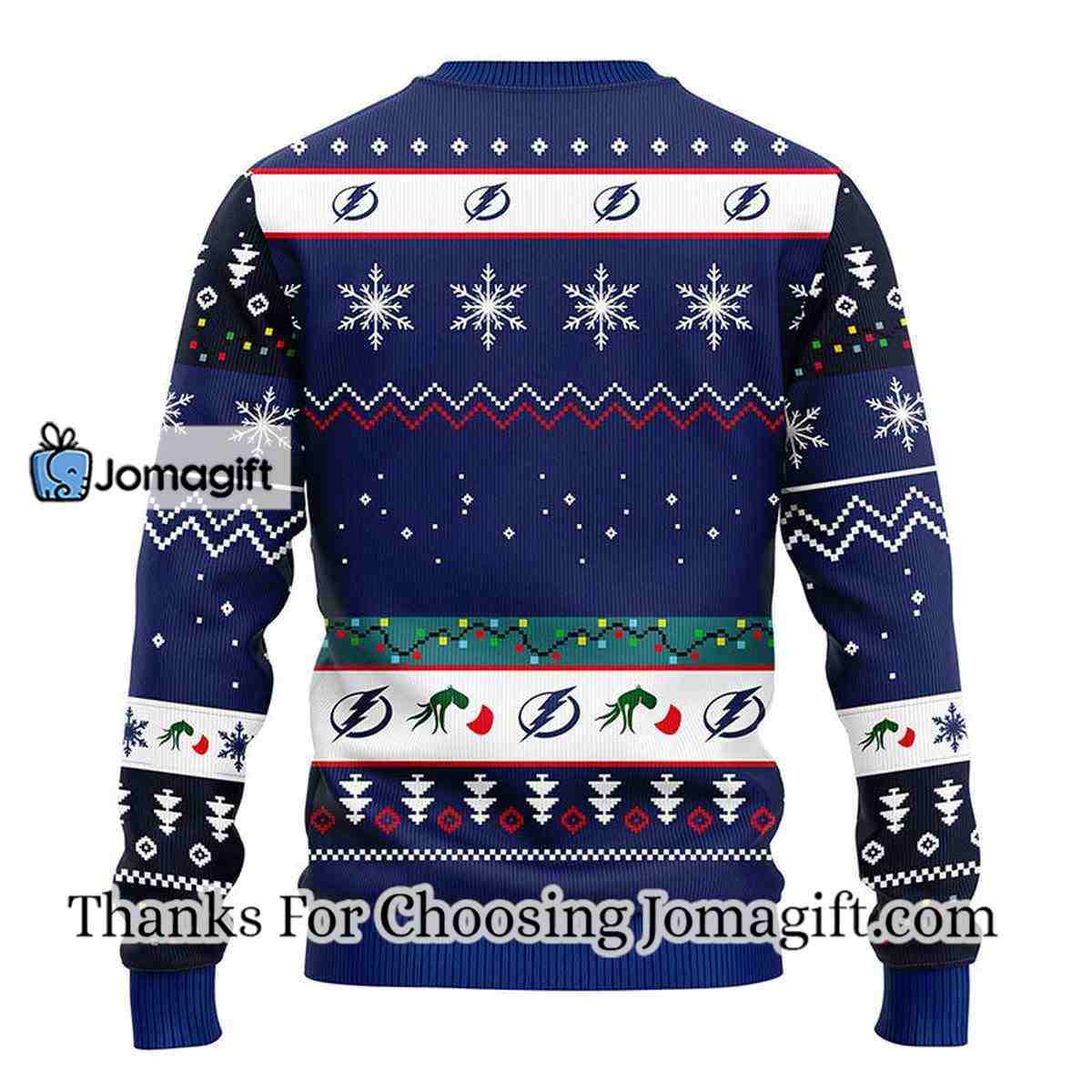 Tampa Bay Lightning 12 Grinch Xmas Day Christmas Ugly Sweater 2