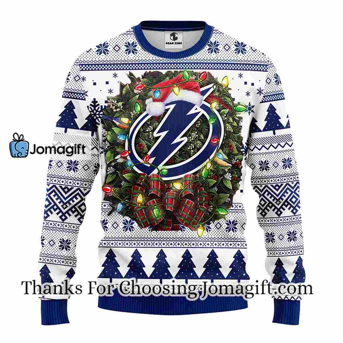 Tampa Bay Lightning Christmas Ugly Sweater 3