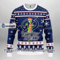 Tampa Bay Lightning Funny Grinch Christmas Ugly Sweater 3