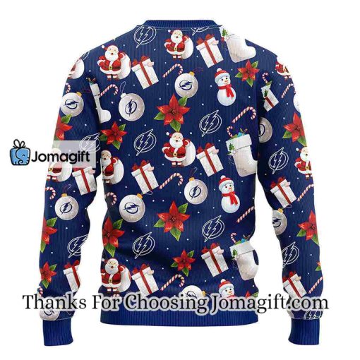 Tampa Bay Lightning Santa Claus Snowman Christmas Ugly Sweater