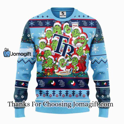 Tampa Bay Rays 12 Grinch Xmas Day Christmas Ugly Sweater