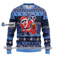 Tennessee Titans Dabbing Santa Claus Christmas Ugly Sweater 3