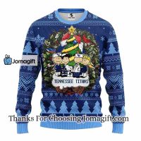 Tennessee Titans Snoopy Dog Christmas Ugly Sweater 3