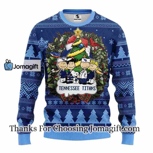 Tennessee Titans Snoopy Dog Christmas Ugly Sweater