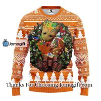 Texas Longhorns Groot Hug Christmas Ugly Sweater