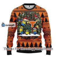 Texas Longhorns Minion Christmas Ugly Sweater 3