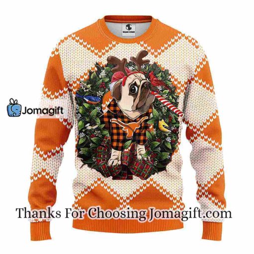 Texas Longhorns Pub Dog Christmas Ugly Sweater