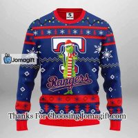 Texas Rangers Funny Grinch Christmas Ugly Sweater 3