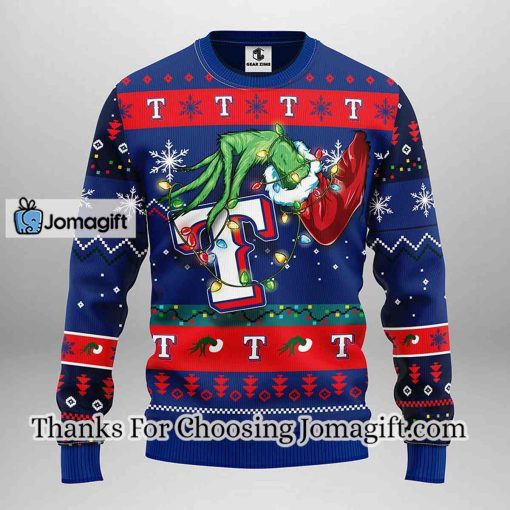 Texas Rangers Grinch Christmas Ugly Sweater