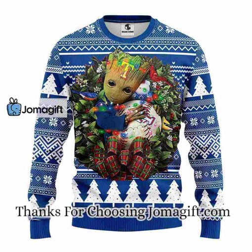 Texas Rangers Groot Hug Christmas Ugly Sweater