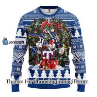 Texas Rangers Tree Ugly Christmas Fleece Sweater