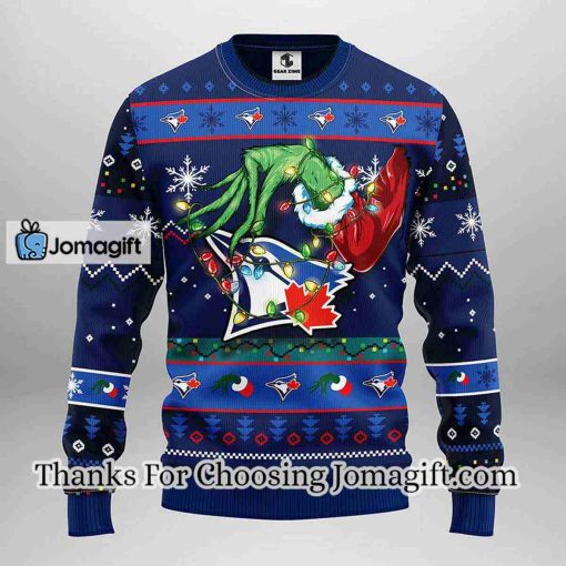 Toronto Blue Jays Grinch Christmas Ugly Sweater