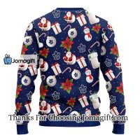 Toronto Maple Leafs Santa Claus Snowman Christmas Ugly Sweater 2
