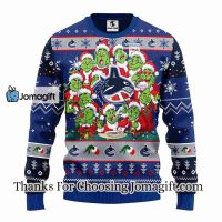 Vancouver Canucks 12 Grinch Xmas Day Christmas Ugly Sweater