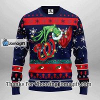 Washington Nationals Grinch Christmas Ugly Sweater 3