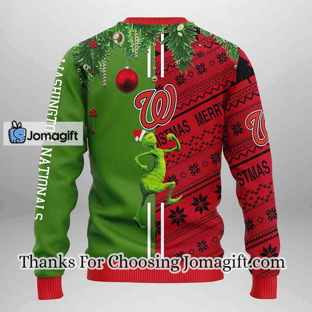Washington Nationals Grinch Scooby doo Christmas Ugly Sweater 2