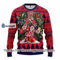 Washington Nationals Tree Ugly Christmas Fleece Sweater 3