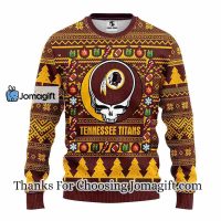 Washington Commanders Grateful Dead Ugly Christmas Fleece Sweater
